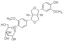 (+)-松脂素-β-D-吡喃葡萄糖苷